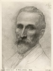 Wilson úr, építész, 1898 (ezüstpont a kartonon)